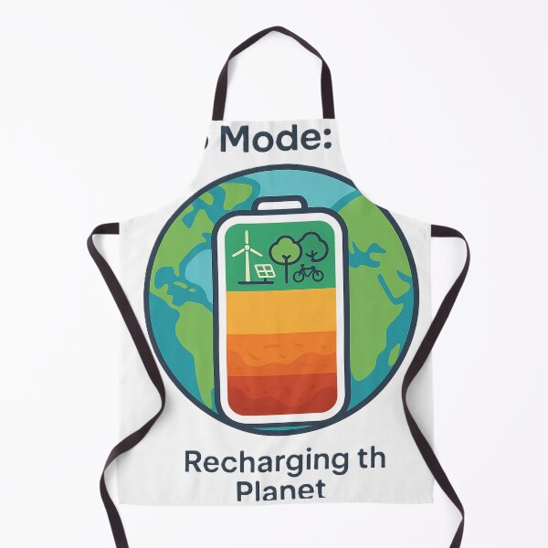 Aperçu de l'œuvre Eco Mode ON – Batterie de la Terre en Recharge (Design Écolo) créée et vendue par Serge-Design.