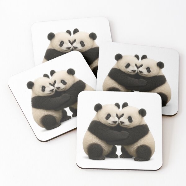 Item preview, Cute Panda Cubs Embracing designed and sold by BloomOfDesign.