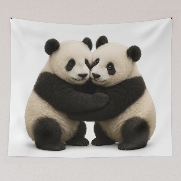 Item preview, Cute Panda Cubs Embracing designed and sold by BloomOfDesign.