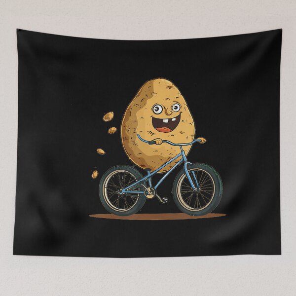 Item preview, Funny Cycling Potato For Biker And Vegetable Fans designed and sold by DollieMichele.