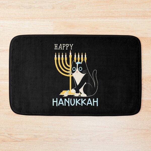 Item preview, Happy Hanukkah Cute Cat Jewish Holiday Festival Of Lights designed and sold by KristinDebra.