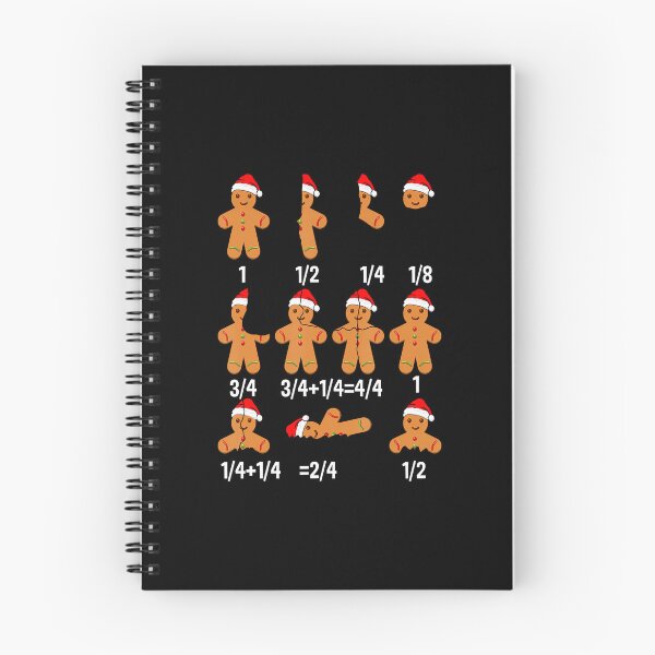 Item preview, Christmas Math Teacher Equation Gingerbread With Santa Hat designed and sold by AndreaBonnie.