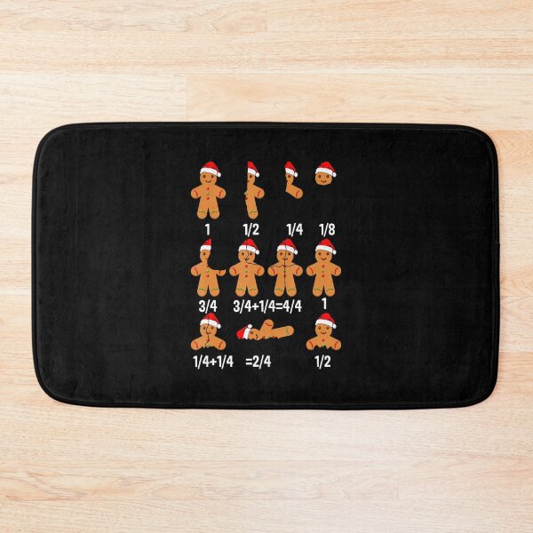 Item preview, Christmas Math Teacher Equation Gingerbread With Santa Hat designed and sold by AndreaBonnie.