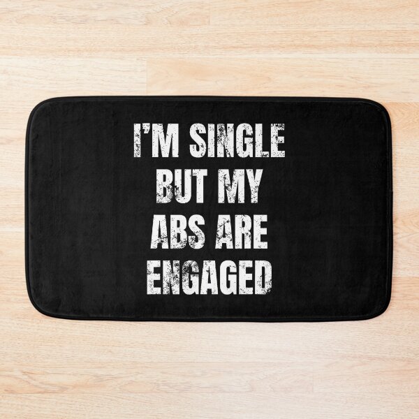 Item preview, I'M Single But My Abs Are Engaged Funny Yoga Gym Workout Top designed and sold by EarlineRenee.