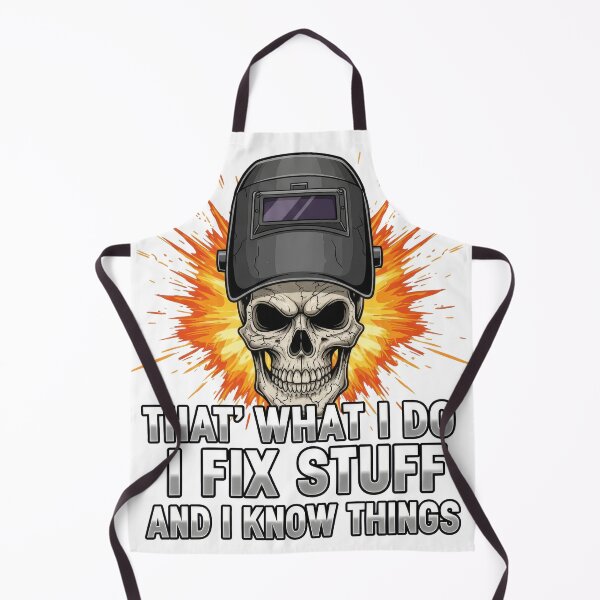 Item preview, I Fix Stuff and I Know Things – Funny Handyman Quote designed and sold by TextMood.