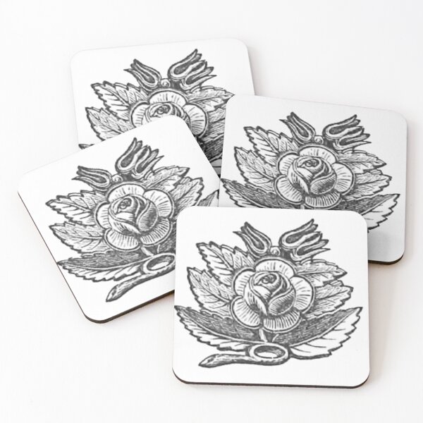 Item preview, Vintage Rose Ornament Illustration designed and sold by HawthorneFlame.