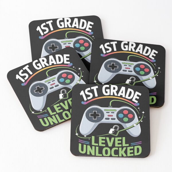 Item preview, 1st Grade Level Unlocked Gamer First Day Of School Boys 4 designed and sold by BlueCreator-inc.