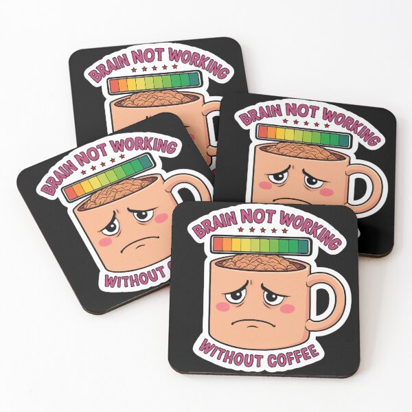 Item preview, Brain Not Working Without Coffee Humor designed and sold by Brossock.