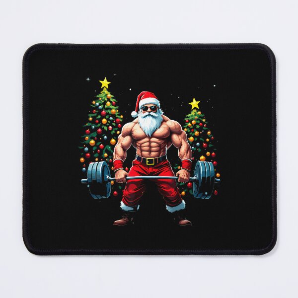 Item preview, Muscle Santa Weightlifter Christmas Powerlifting Xmas Gym designed and sold by EarlineRenee.