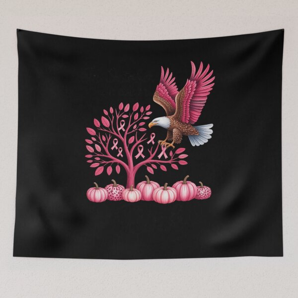 Item preview, Eagle On October We Wear Pink Autumn Fall Breast Cancer designed and sold by FndPardaL.