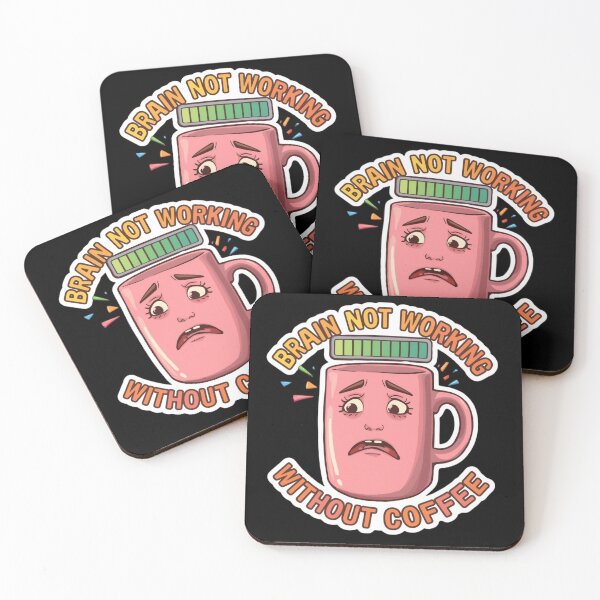 Item preview, Brain Not Working Without Coffee Humor designed and sold by Brossock.