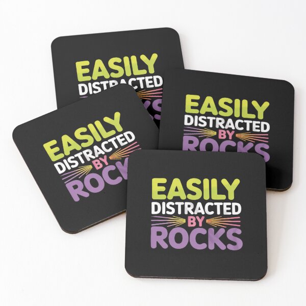 Item preview, Easily Distracted by Rocks - Geologist Mineral Lovers designed and sold by FndPardaL.