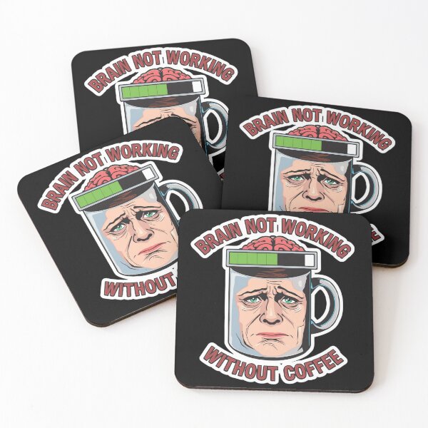 Item preview, Brain Not Working Without Coffee Humor designed and sold by Brossock.