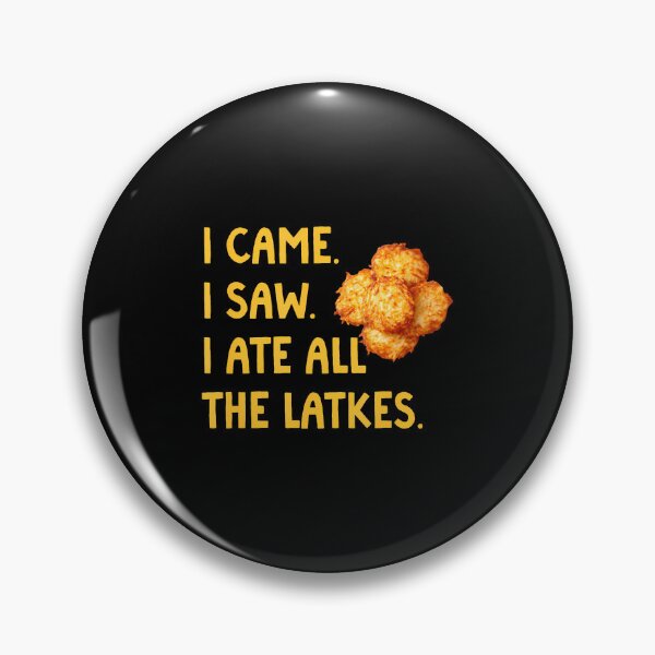 Item preview, Happy Hanukkah Party I Came I Saw I Ate All The Latkes designed and sold by BarbaraLillie.
