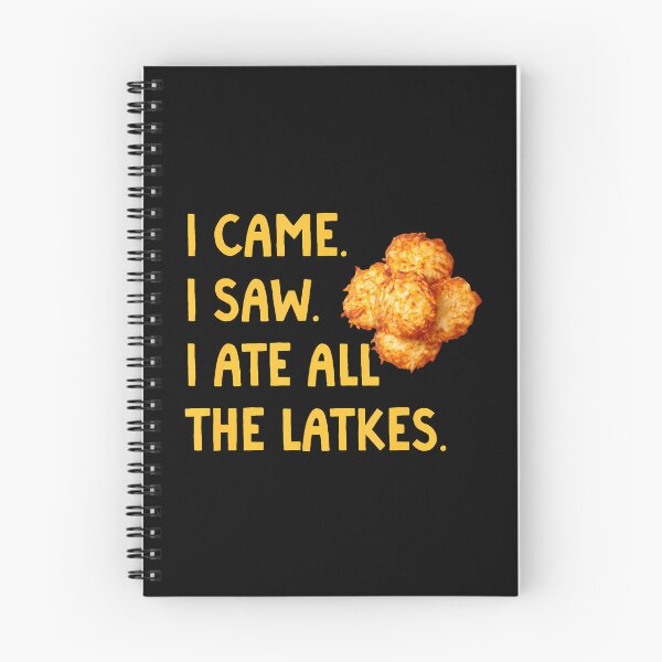 Item preview, Happy Hanukkah Party I Came I Saw I Ate All The Latkes designed and sold by BarbaraLillie.