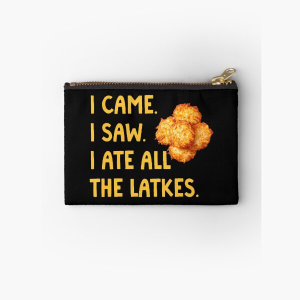 Item preview, Happy Hanukkah Party I Came I Saw I Ate All The Latkes designed and sold by BarbaraLillie.