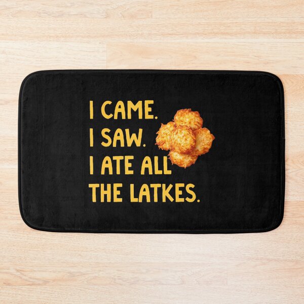 Item preview, Happy Hanukkah Party I Came I Saw I Ate All The Latkes designed and sold by BarbaraLillie.