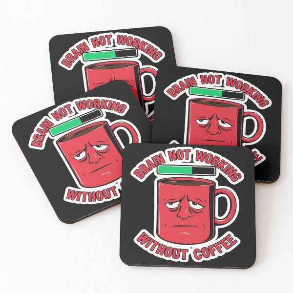 Item preview, Brain Not Working Without Coffee Humor designed and sold by Brossock.