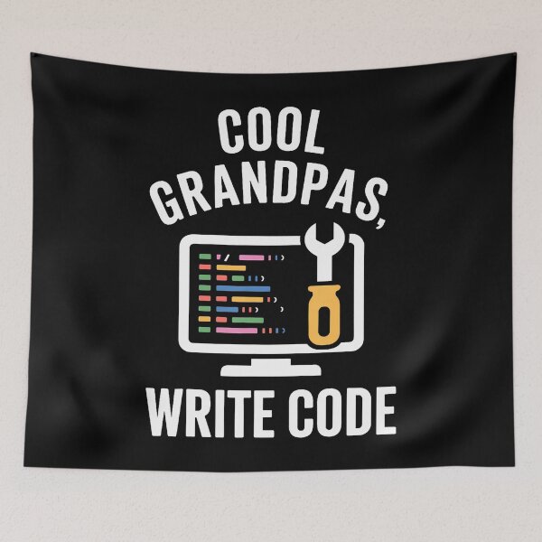 Item preview, Cool Grandpas Write Code Funny Programmer Coder designed and sold by PeggyBeverly.
