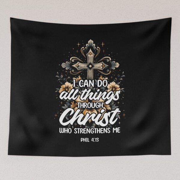 Item preview, I Can Do All Things Through Christ Who Strengthens Me designed and sold by JosephineCathy.