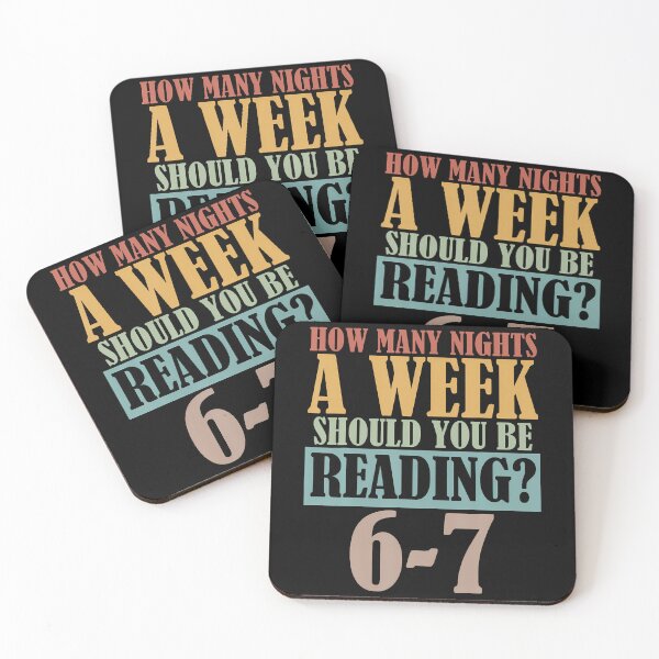 Item preview, Vintage How Many Nights A Week Should You Be Reading 6-7 designed and sold by DollieMichele.