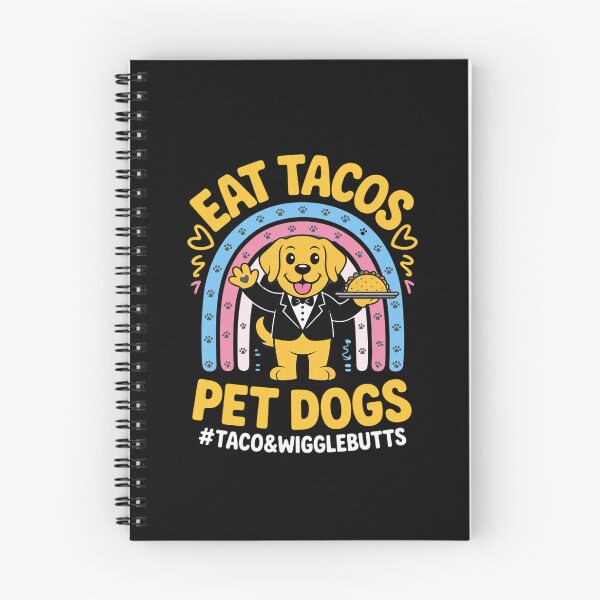 Item preview, Eat Tacos Pet Dogs Rainbow Dog Waiter with Taco Tray designed and sold by FndPardaL.