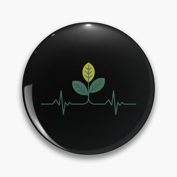 Item preview, ECG Heartbeat Plant Growth Nature Love Eco Minimalist designed and sold by FndPardaL.