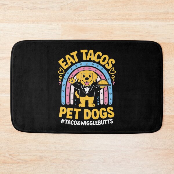 Item preview, Eat Tacos Pet Dogs Rainbow Dog Waiter with Taco Tray designed and sold by FndPardaL.
