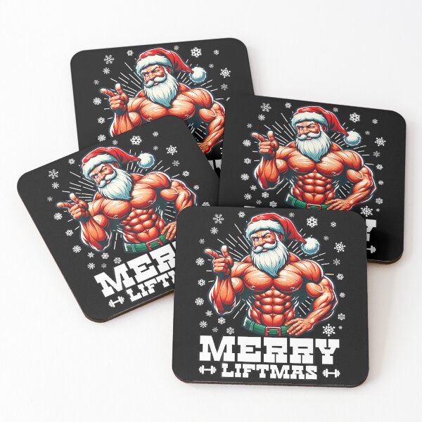 Item preview, Merry Liftmas Funny Christmas Bodybuilder Gym designed and sold by DollieMichele.