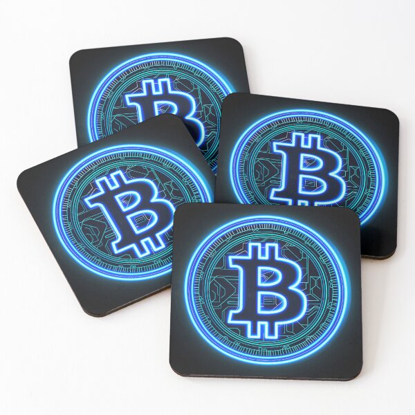 Item preview, Neon Noir Bitcoin – Cyberpunk style BTC Coin designed and sold by GlyphSmith.