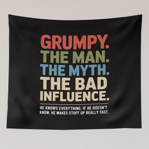Item preview, Grumpy The Man The Myth The Bad Influence Grandpa designed and sold by margaridroso.