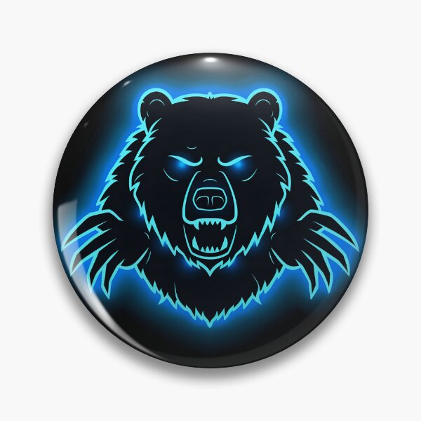 Item preview, Neon Noir Bear Market – Cyberpunk Bear Head designed and sold by GlyphSmith.