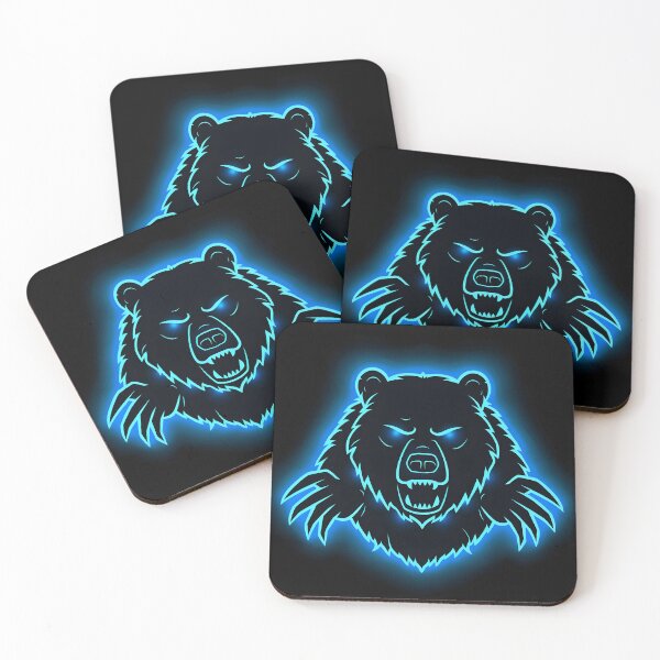 Item preview, Neon Noir Bear Market – Cyberpunk Bear Head designed and sold by GlyphSmith.