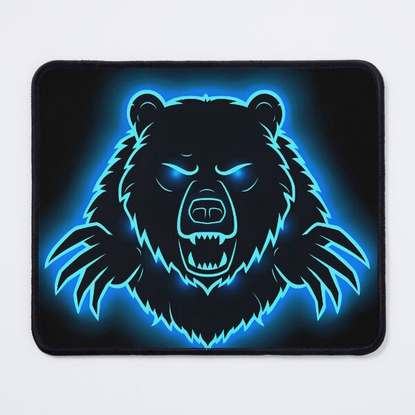 Item preview, Neon Noir Bear Market – Cyberpunk Bear Head designed and sold by GlyphSmith.