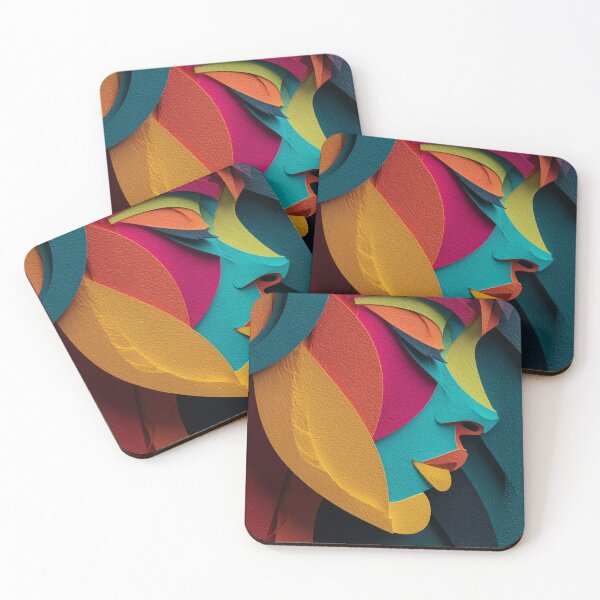 Item preview, Cubist Muse in Vivid Layers designed and sold by ArgentoArt.
