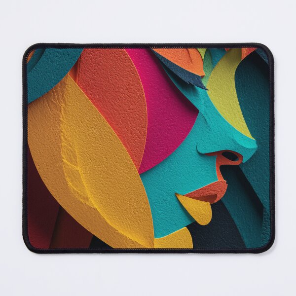 Item preview, Cubist Muse in Vivid Layers designed and sold by ArgentoArt.