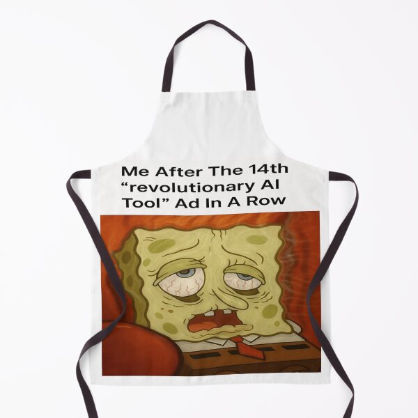 Item preview, Exhausted AI Ad Survivor Meme – Funny Tech Burnout Parody Gift designed and sold by POD DYNASTY | Original Print On Demand T-Shirt Graphics.