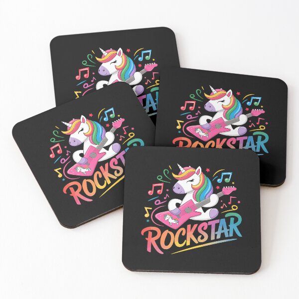 Item preview, Rockstar Unicorn Guitar Guitarist designed and sold by EileenDeana.