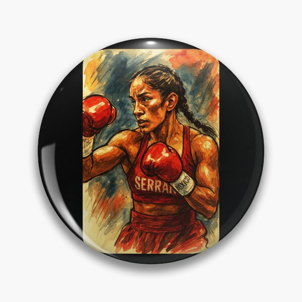 Item preview, Amanda Serrano - Female Champion Boxer designed and sold by Sarcastic designs.