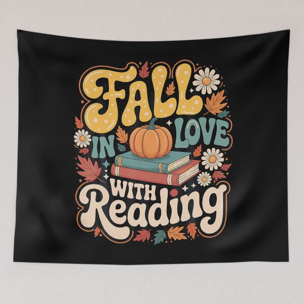 Item preview, Fall In Love With Reading Autumn Librarian Cute Book Lover designed and sold by MargieLauren.