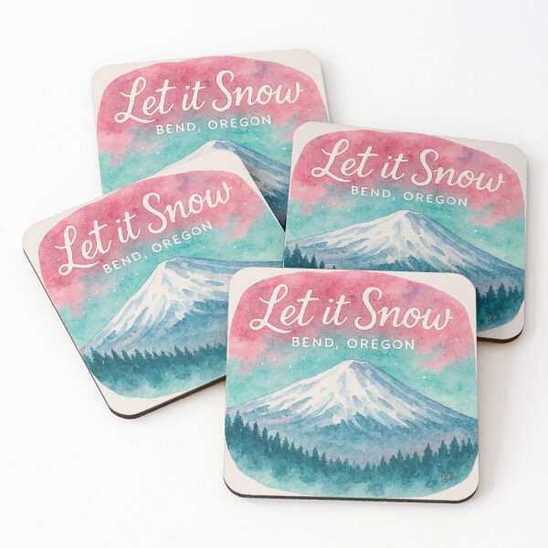 Item preview, Bend Oregon Let It Snow Sticker designed and sold by CAutumnTrapp.