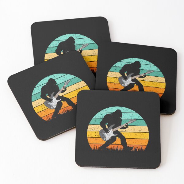 Item preview, Bigfoot Playing Guitar Retro Vintage Sasquatch Guitarist designed and sold by RosaliaAmber.