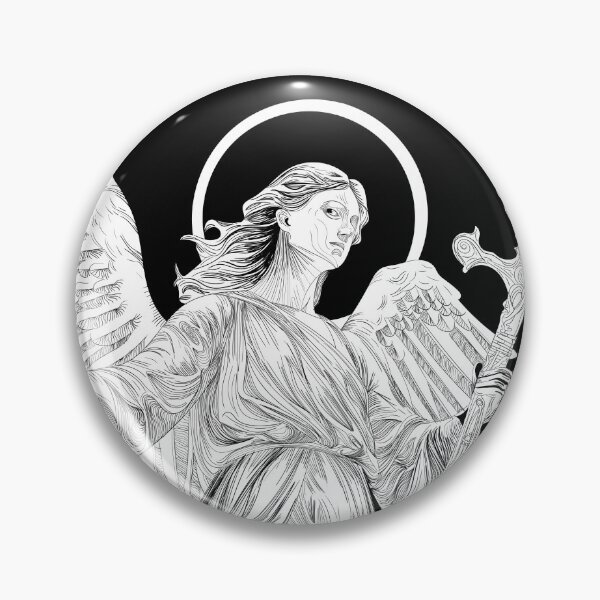 Item preview, Black and White Archangel Uriel designed and sold by MAG-The-Artist.