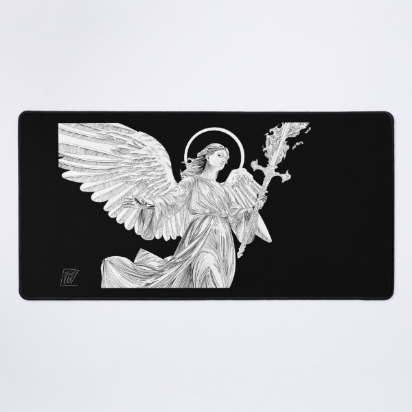 Item preview, Black and White Archangel Uriel designed and sold by MAG-The-Artist.