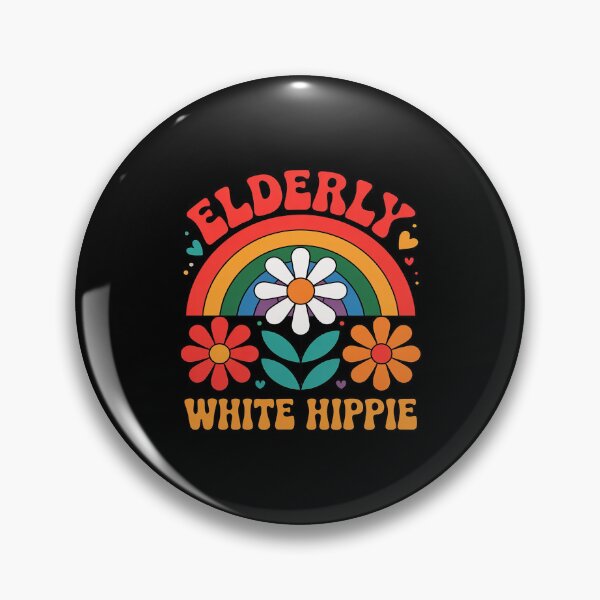 Item preview, Elderly White Hippie Trending Saying Flower Rainbow designed and sold by Rotasiin.