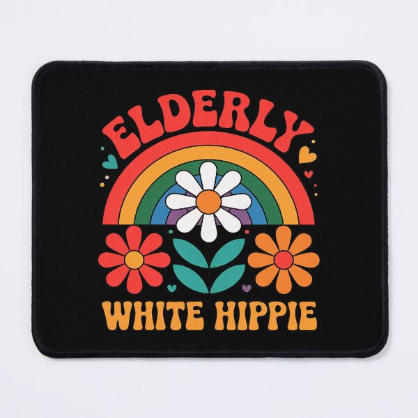 Item preview, Elderly White Hippie Trending Saying Flower Rainbow designed and sold by Rotasiin.