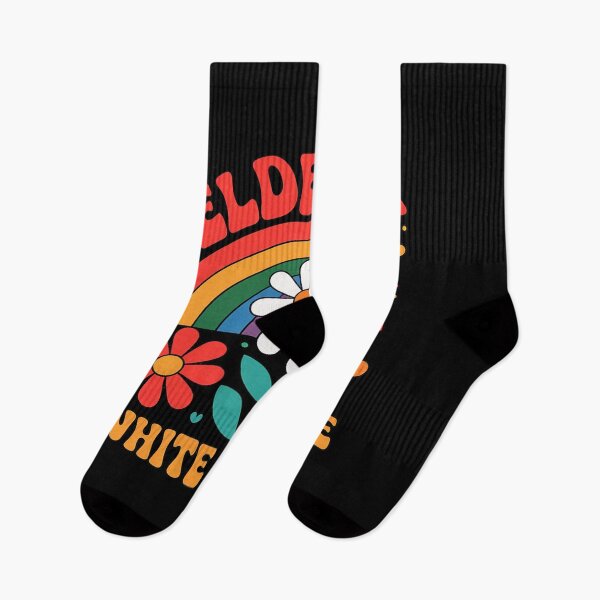 Item preview, Elderly White Hippie Trending Saying Flower Rainbow designed and sold by Rotasiin.