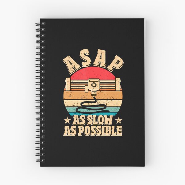 Item preview, Asap As Slow As Possible Retro 3D Printing designed and sold by RosaliaAmber.