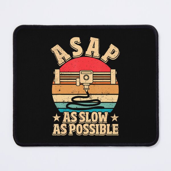 Item preview, Asap As Slow As Possible Retro 3D Printing designed and sold by RosaliaAmber.