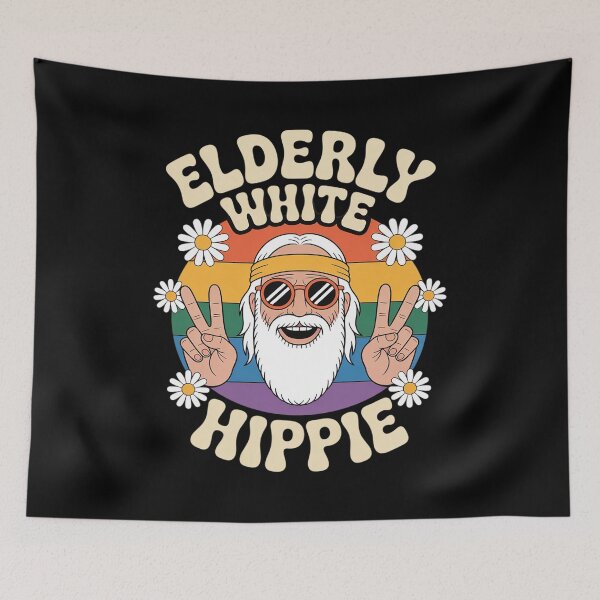 Item preview, Elderly White Hippie Trending Saying designed and sold by Rotasiin.
